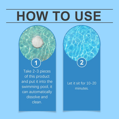 Pool Cleaning Tablets for Crystal Clear Water