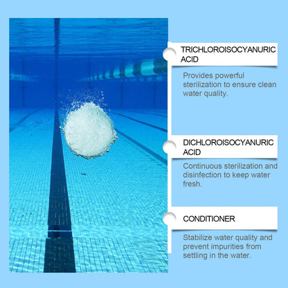Pool Cleaning Tablets for Crystal Clear Water