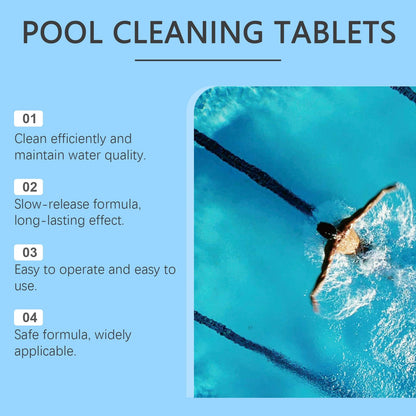 Pool Cleaning Tablets for Crystal Clear Water