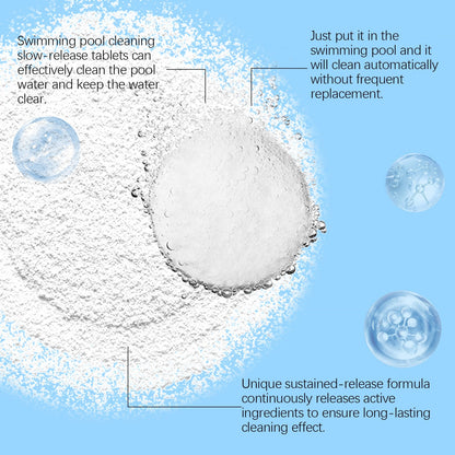 Pool Cleaning Tablets for Crystal Clear Water