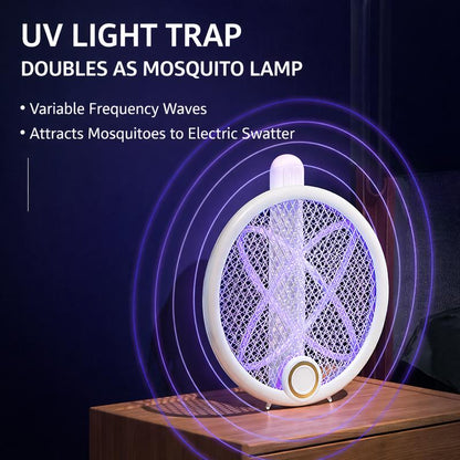 📢📢 50% OFF ⏰Foldable Electric Mosquito Swatter - Automatic Mosquito-Attracting