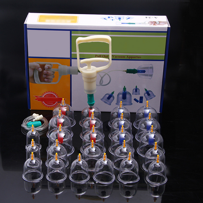 ⏳Time-Limited Special⏰Vacuum Cupping Therapy Set – Thickened, Suction Pump, Transparent 🩺