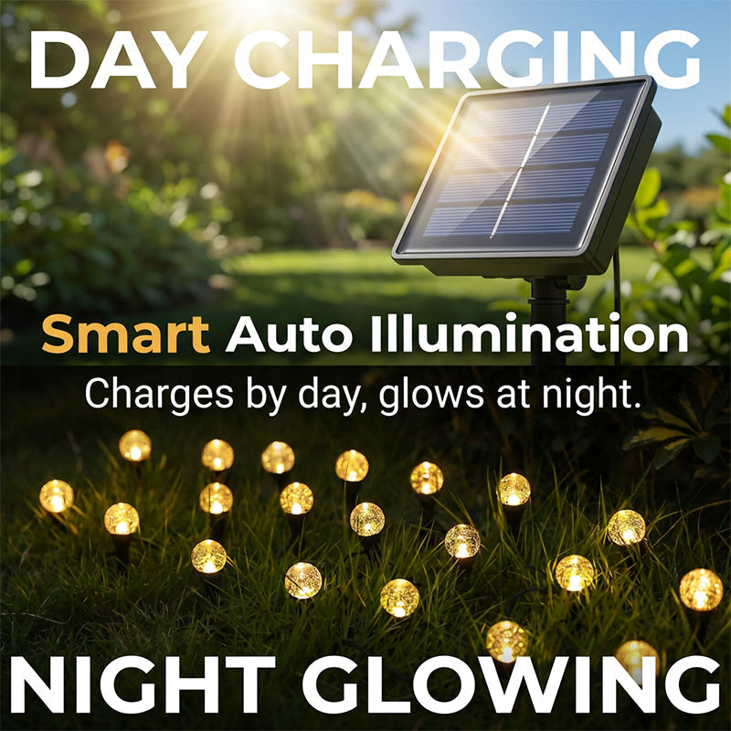 🔥New Hot Selling❤️‍🔥Waterproof Solar String Lights for Pathway & Yard