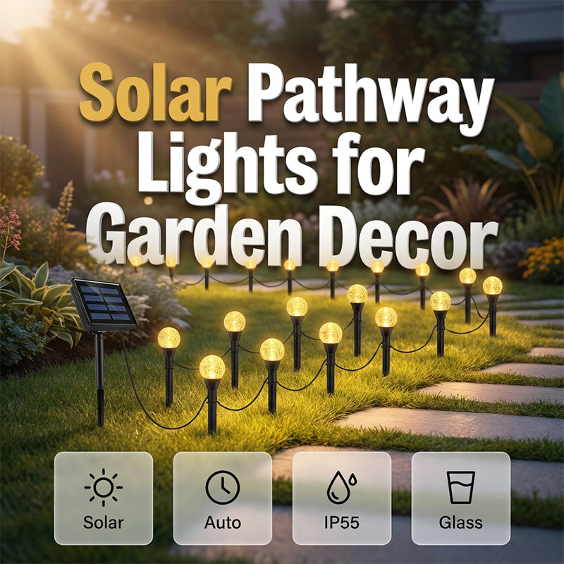 🔥New Hot Selling❤️‍🔥Waterproof Solar String Lights for Pathway & Yard