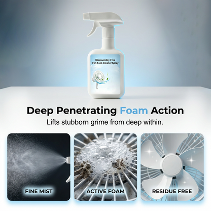✨ Deep Clean Fans & AC Units – No-Dismantle Foam Cleaner for Fresh Air! ✨