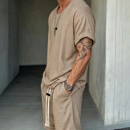 🎁New Arrival 50% OFF💥Men's Casual T-Shirt & Shorts Set