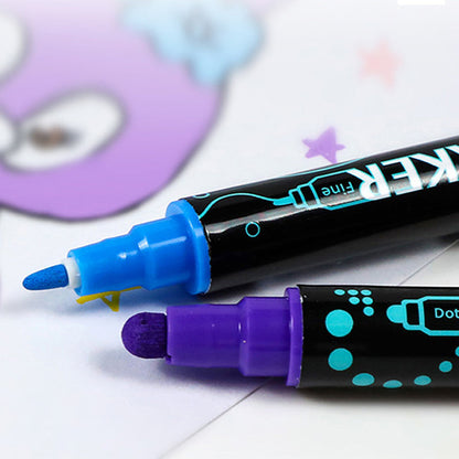✨ Dual-Tip Nail Art Acrylic Paint Pens - Unleash Your Creativity! ✨
