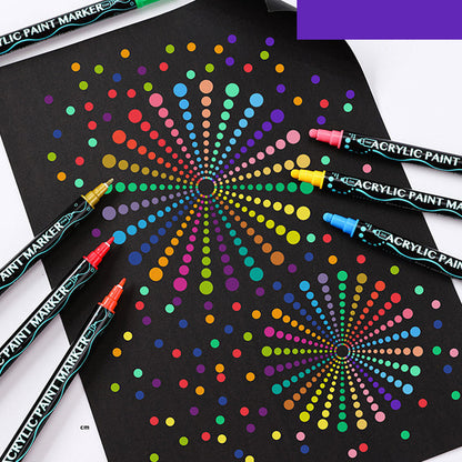 ✨ Dual-Tip Nail Art Acrylic Paint Pens - Unleash Your Creativity! ✨