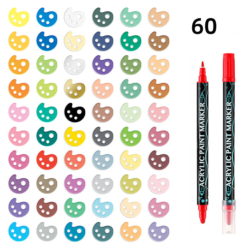 ✨ Dual-Tip Nail Art Acrylic Paint Pens - Unleash Your Creativity! ✨