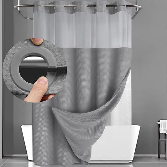 🎁2026 New Arrivals 50% OFF💥Waffle Pattern Shower Curtain