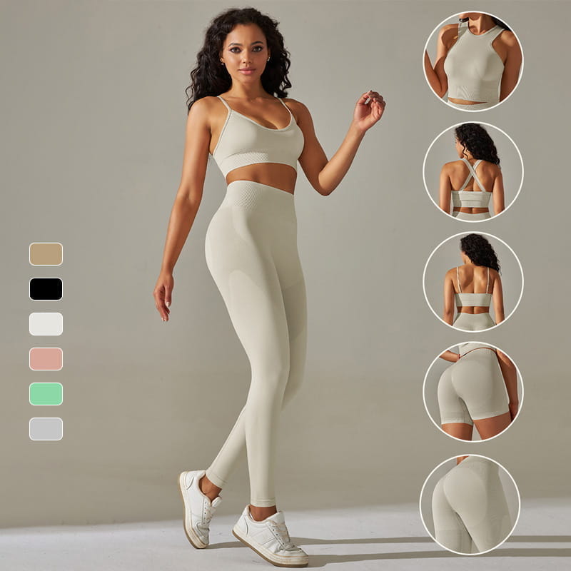 ✨ Women's Solid Color Workout Wear - Stylish Fitness Apparel ✨