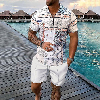 ✨ Men's Tropical Resort 2-Piece Outfit - Summer Vacation Essential ✨