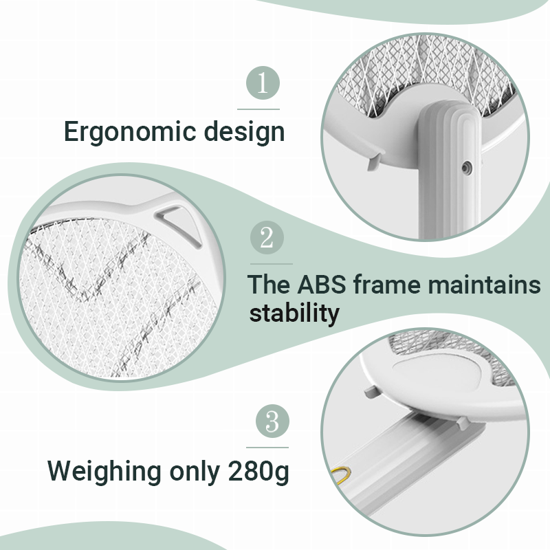 ✨ 4-in-1 Rechargeable Folding Mosquito Zapper – Quiet & Powerful Protection ✨