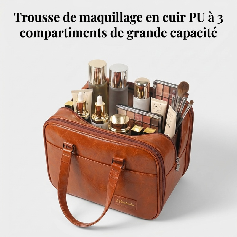 ✨ Large-Capacity Cosmetic Makeup Bag – Portable & Stylish Travel Organizer ✨