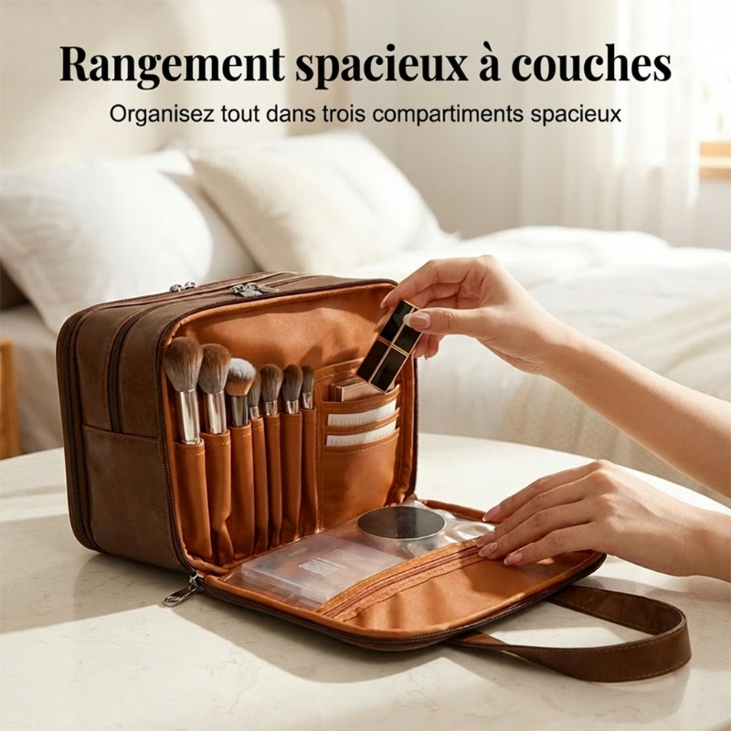 ✨ Large-Capacity Cosmetic Makeup Bag – Portable & Stylish Travel Organizer ✨