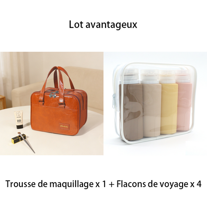 ✨ Large-Capacity Cosmetic Makeup Bag – Portable & Stylish Travel Organizer ✨