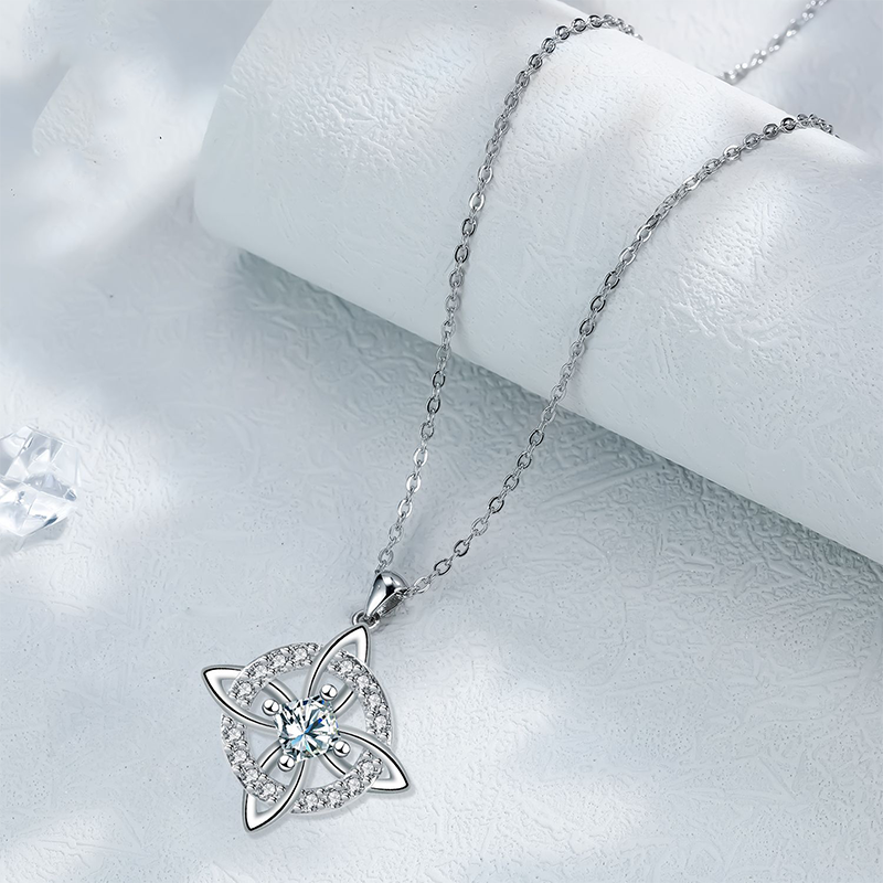 ⏳🔥LIMITED-TIME 50% OFF! ⏰Mystical Birthstone Witches Knot Necklace – Natural Crystal💞Protect Your Loved Ones🔮