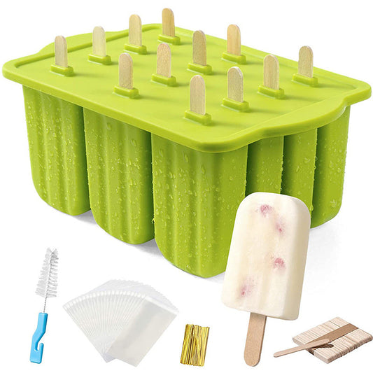 12-Cavity Silicone Popsicle Mold
