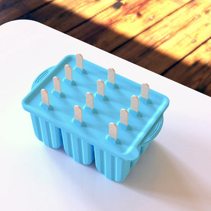 12-Cavity Silicone Popsicle Mold