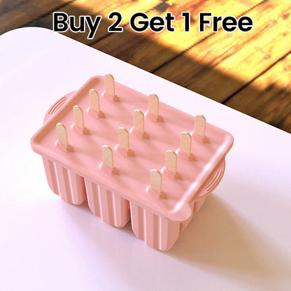 12-Cavity Silicone Popsicle Mold