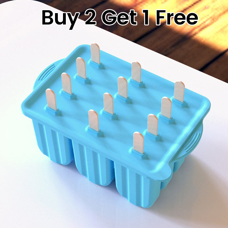 12-Cavity Silicone Popsicle Mold