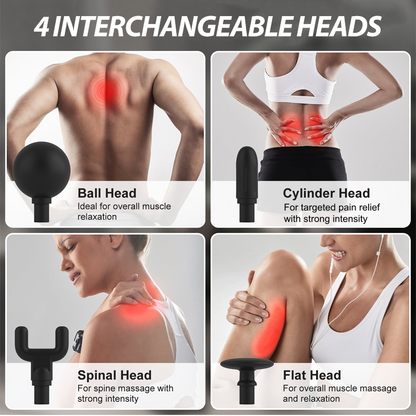 ✨ Deep Tissue Massage Gun with Extended Handle – Full Body Relief ✨