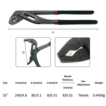 ✨ Heavy-Duty Water Pump Groove Joint Pliers – Adjustable & Durable ✨
