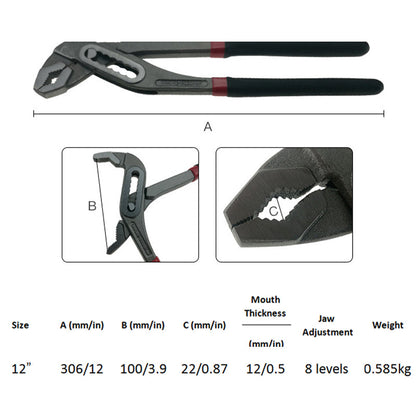 ✨ Heavy-Duty Water Pump Groove Joint Pliers – Adjustable & Durable ✨