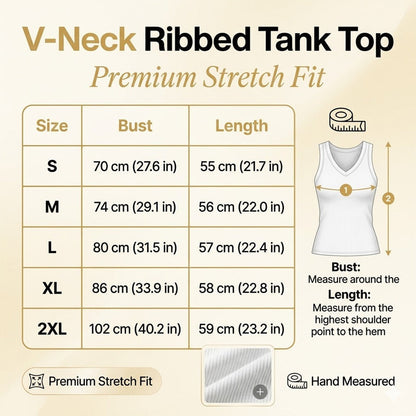 ⛱️Last Day Special Price OFF!!💞Women's V-Neck Ribbed Knit Tank Top