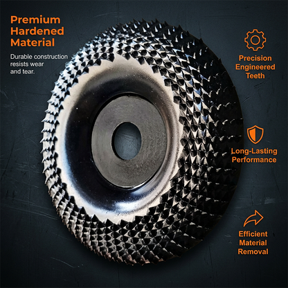 🔥50% OFF! Wood shaping disc for angle grinder – rapid removal, ultra durable. Perfect for carving & DIY! 50K+ sold! 🔧✨