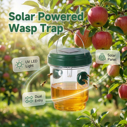 ✨ Solar Powered Wasp Trap – 24/7 Chemical-Free Pest Control For Your Yard! ✨