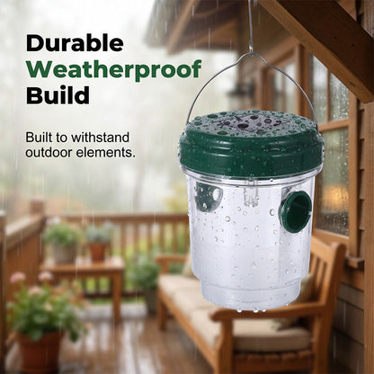 ✨ Solar Powered Wasp Trap – 24/7 Chemical-Free Pest Control For Your Yard! ✨
