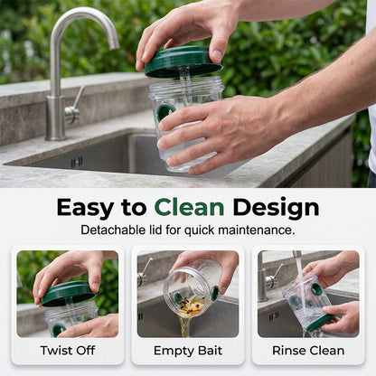 ✨ Solar Powered Wasp Trap – 24/7 Chemical-Free Pest Control For Your Yard! ✨