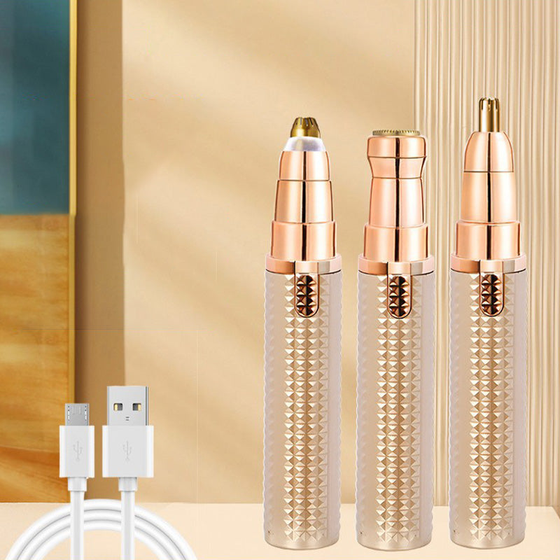 ⏳🔥LIMITED-TIME 50% OFF! ⏰Portable Electric Eyebrow Trimmer – Interchangeable Heads 🪒