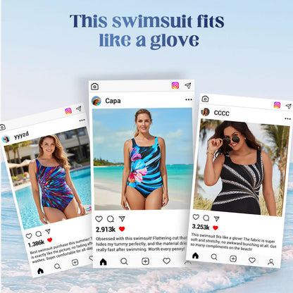 💖 50% OFF LIMITED TIME! Floral Print One-Piece Swimsuit