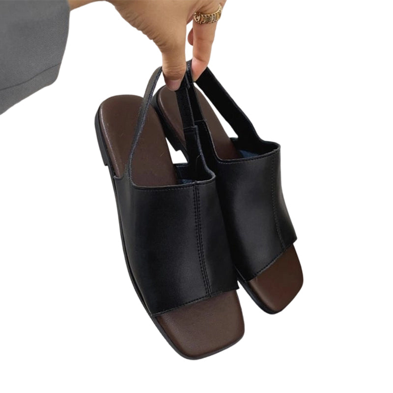 👡Summer Hot Sale✨Women's Retro Square Toe Slingback Sandals