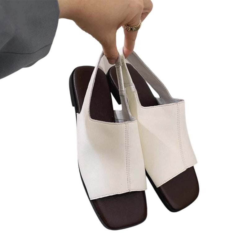 👡Summer Hot Sale✨Women's Retro Square Toe Slingback Sandals