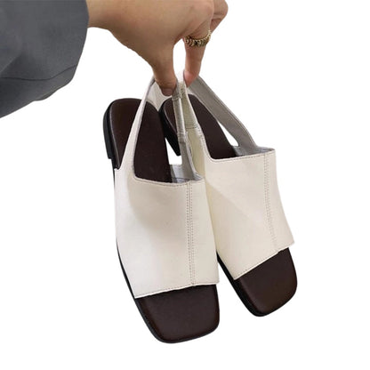👡Summer Hot Sale✨Women's Retro Square Toe Slingback Sandals