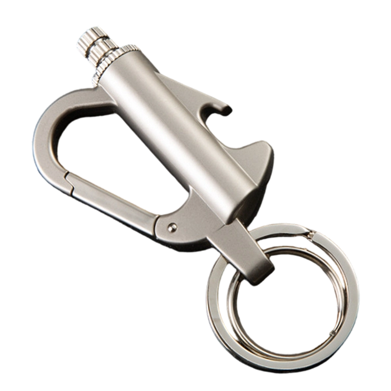 🥳2026 HOT SALE🥳💞50K+ SOLD!🔥🍾 50% OFF! Multifunctional Permanent Match Keychain – Windproof match + bottle opener + carabiner, premium zinc alloy. Light, compact & ready! 🗝️✨
