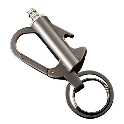 🥳2026 HOT SALE🥳💞50K+ SOLD!🔥🍾 50% OFF! Multifunctional Permanent Match Keychain – Windproof match + bottle opener + carabiner, premium zinc alloy. Light, compact & ready! 🗝️✨