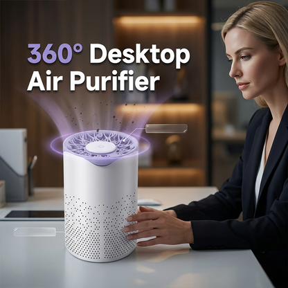 ✨ 360° Desktop Air Purifier – Breathe Clean Air Anywhere! ✨