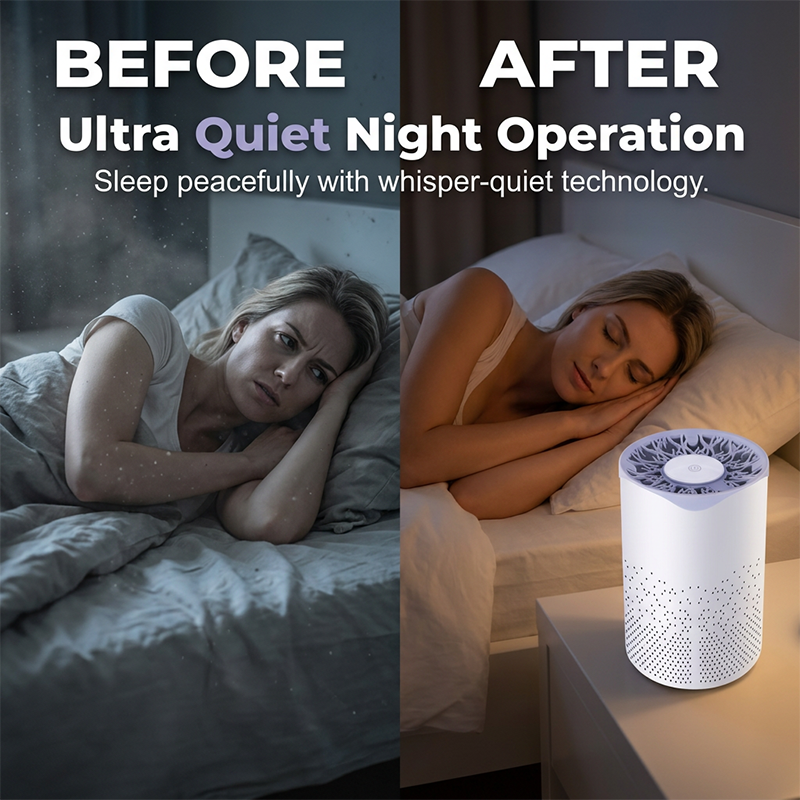 ✨ 360° Desktop Air Purifier – Breathe Clean Air Anywhere! ✨