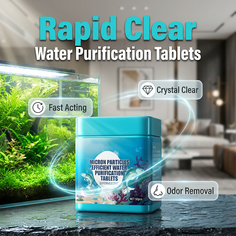 ⏳Limited-time 50% off⏰dHigh-Efficiency Aquarium Water Purification Tablets🐟