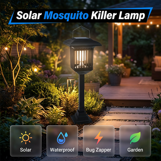 ✨ Say Goodbye to Annoying Mosquitoes – Solar-Powered Bug Zapper for Your Garden! ✨