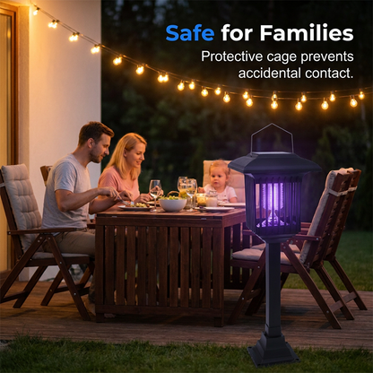 ✨ Say Goodbye to Annoying Mosquitoes – Solar-Powered Bug Zapper for Your Garden! ✨