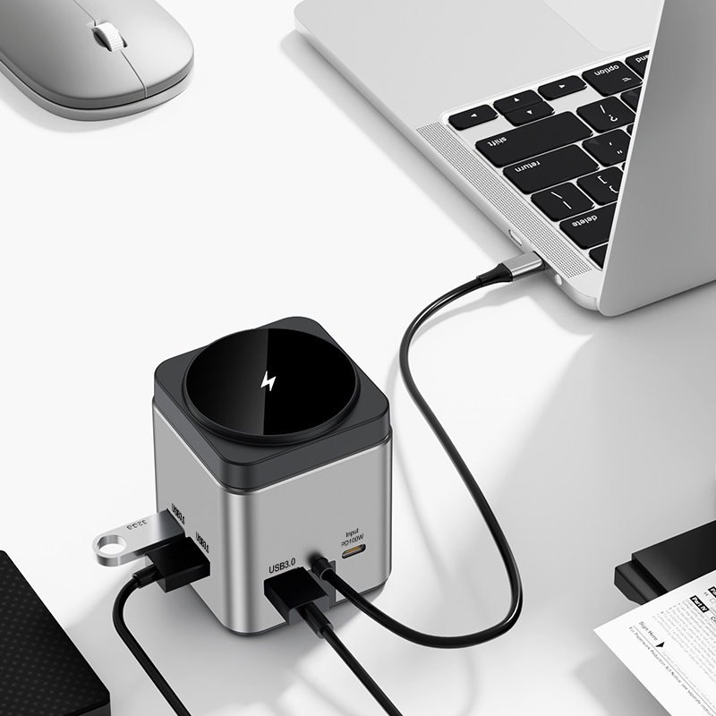 Multifunctional Docking Station with Wireless Charger