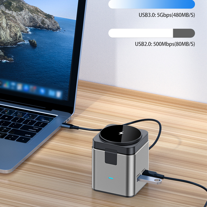 Multifunctional Docking Station with Wireless Charger