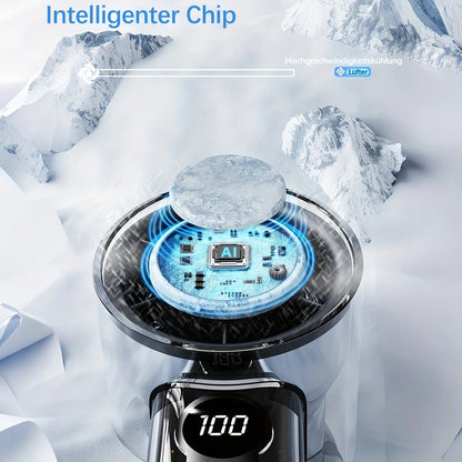 💥 50% OFF FLASH SALE! Bladeless Portable Cooling Fan – 100+ Speeds, Digital Display ❄️🌀 【Limited Time】