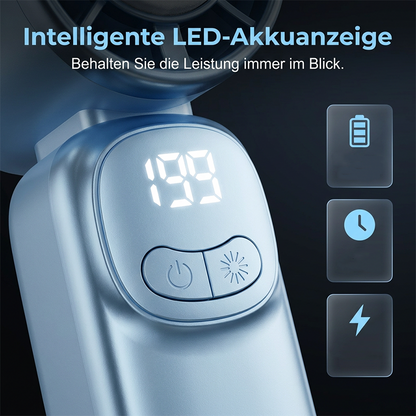 Compact portable fan with long battery life