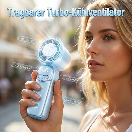 Compact portable fan with long battery life